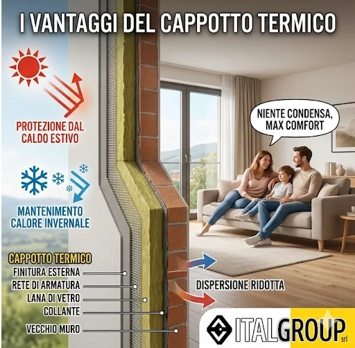 i vantaggi del cappotto termico cappotto termico